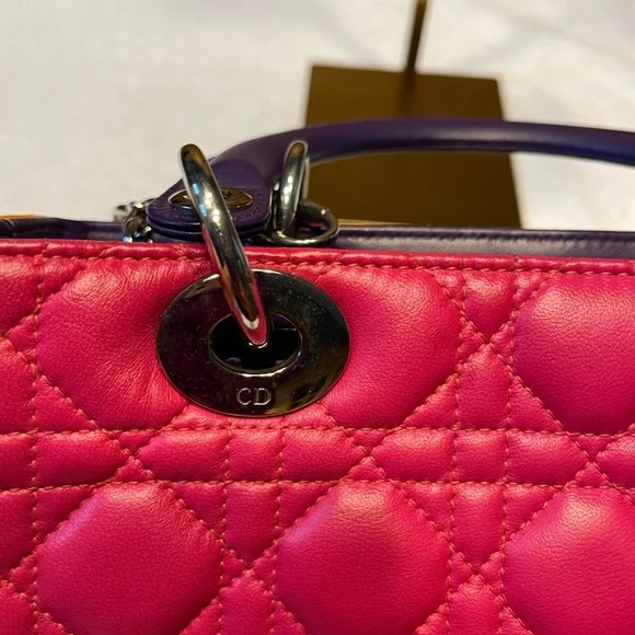 Dior Tri color Cannage Crossbody Satchel - Picture 7 of 13